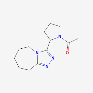 1-[2-(6,7,8,9-tetrahydro-5H-[1,2,4]triazolo[4,3-a]azepin-3-yl)pyrrolidin-1-yl]ethanone