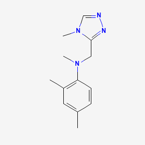 N,2,4-trimethyl-N-[(4-methyl-1,2,4-triazol-3-yl)methyl]aniline