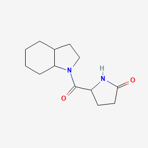 5-(2,3,3a,4,5,6,7,7a-Octahydroindole-1-carbonyl)pyrrolidin-2-one