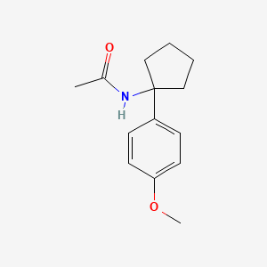 N-[1-(4-methoxyphenyl)cyclopentyl]acetamide