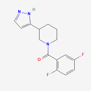 (2,5-difluorophenyl)-[3-(1H-pyrazol-5-yl)piperidin-1-yl]methanone