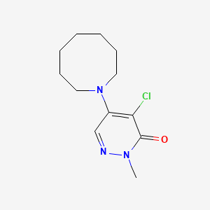 molecular formula C12H18ClN3O B7612828 5-(Azocan-1-yl)-4-chloro-2-methylpyridazin-3-one 