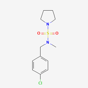 N-[(4-chlorophenyl)methyl]-N-methylpyrrolidine-1-sulfonamide