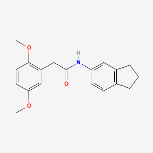 N-(2,3-dihydro-1H-inden-5-yl)-2-(2,5-dimethoxyphenyl)acetamide