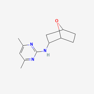 molecular formula C12H17N3O B7612872 4,6-dimethyl-N-(7-oxabicyclo[2.2.1]heptan-2-yl)pyrimidin-2-amine 