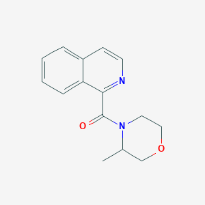 molecular formula C15H16N2O2 B7612895 Isoquinolin-1-yl-(3-methylmorpholin-4-yl)methanone 