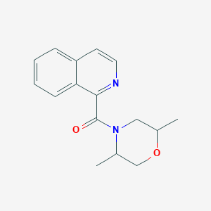 molecular formula C16H18N2O2 B7612931 (2,5-Dimethylmorpholin-4-yl)-isoquinolin-1-ylmethanone 