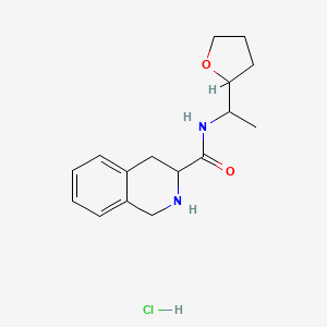 N-[1-(oxolan-2-yl)ethyl]-1,2,3,4-tetrahydroisoquinoline-3-carboxamide;hydrochloride