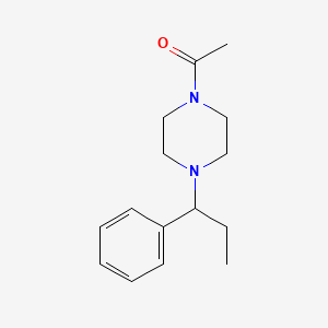 1-[4-(1-Phenylpropyl)piperazin-1-yl]ethanone