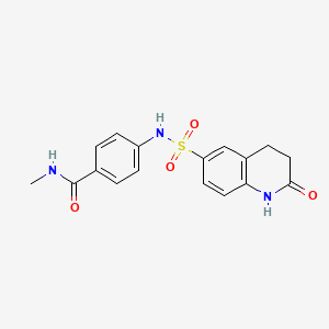 N-methyl-4-{[(2-oxo-1,2,3,4-tetrahydroquinolin-6-yl)sulfonyl]amino}benzamide