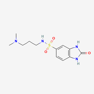 N-[3-(dimethylamino)propyl]-2-oxo-1,3-dihydrobenzimidazole-5-sulfonamide