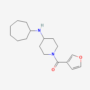 [4-(Cycloheptylamino)piperidin-1-yl]-(furan-3-yl)methanone