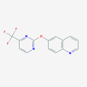 6-[4-(Trifluoromethyl)pyrimidin-2-yl]oxyquinoline