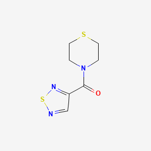 molecular formula C7H9N3OS2 B7613159 1,2,5-Thiadiazol-3-yl(thiomorpholin-4-yl)methanone 