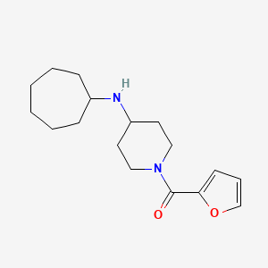 [4-(Cycloheptylamino)piperidin-1-yl]-(furan-2-yl)methanone