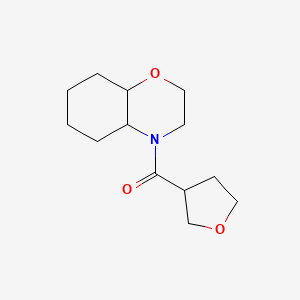 molecular formula C13H21NO3 B7613201 2,3,4a,5,6,7,8,8a-Octahydrobenzo[b][1,4]oxazin-4-yl(oxolan-3-yl)methanone 