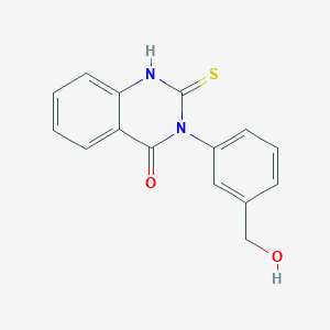 3-[3-(hydroxymethyl)phenyl]-2-sulfanylidene-1H-quinazolin-4-one