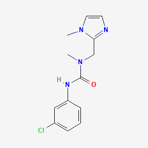 3-(3-Chlorophenyl)-1-methyl-1-[(1-methylimidazol-2-yl)methyl]urea