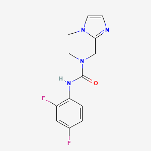 3-(2,4-Difluorophenyl)-1-methyl-1-[(1-methylimidazol-2-yl)methyl]urea