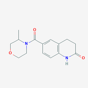 6-(3-methylmorpholine-4-carbonyl)-3,4-dihydro-1H-quinolin-2-one