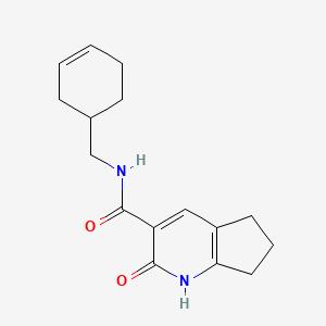 N-(cyclohex-3-en-1-ylmethyl)-2-oxo-1,5,6,7-tetrahydrocyclopenta[b]pyridine-3-carboxamide