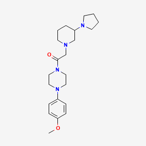 1-[4-(4-Methoxyphenyl)piperazin-1-yl]-2-(3-pyrrolidin-1-ylpiperidin-1-yl)ethanone