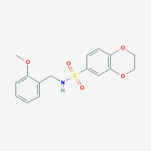 N-[(2-methoxyphenyl)methyl]-2,3-dihydro-1,4-benzodioxine-6-sulfonamide