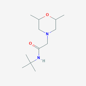 N-tert-butyl-2-(2,6-dimethylmorpholin-4-yl)acetamide