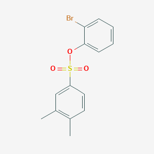 molecular formula C14H13BrO3S B7613376 (2-Bromophenyl) 3,4-dimethylbenzenesulfonate 