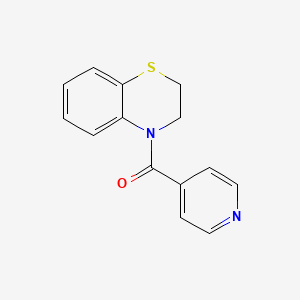 molecular formula C14H12N2OS B7613400 2,3-Dihydro-1,4-benzothiazin-4-yl(pyridin-4-yl)methanone 