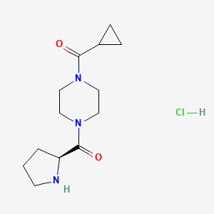 cyclopropyl-[4-[(2S)-pyrrolidine-2-carbonyl]piperazin-1-yl]methanone;hydrochloride