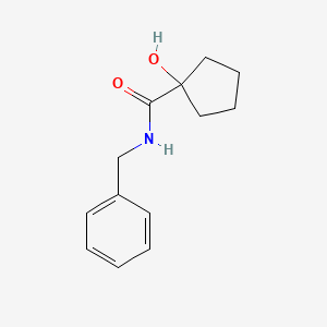 molecular formula C13H17NO2 B7613426 N-benzyl-1-hydroxycyclopentane-1-carboxamide 