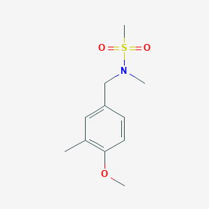 N-[(4-methoxy-3-methylphenyl)methyl]-N-methylmethanesulfonamide