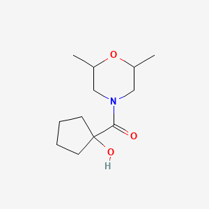 (2,6-Dimethylmorpholin-4-yl)-(1-hydroxycyclopentyl)methanone