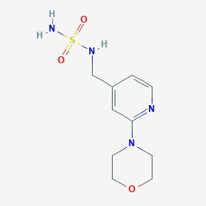 4-[4-[(Sulfamoylamino)methyl]pyridin-2-yl]morpholine