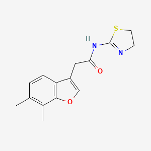 N-(4,5-dihydro-1,3-thiazol-2-yl)-2-(6,7-dimethyl-1-benzofuran-3-yl)acetamide