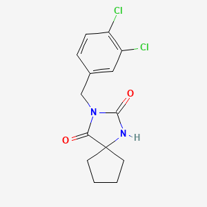 3-[(3,4-Dichlorophenyl)methyl]-1,3-diazaspiro[4.4]nonane-2,4-dione