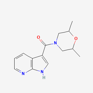 (2,6-dimethylmorpholin-4-yl)-(1H-pyrrolo[2,3-b]pyridin-3-yl)methanone