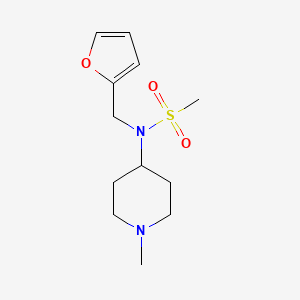 N-(furan-2-ylmethyl)-N-(1-methylpiperidin-4-yl)methanesulfonamide