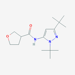 N-(2,5-ditert-butylpyrazol-3-yl)oxolane-3-carboxamide