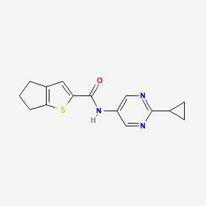 N-(2-cyclopropylpyrimidin-5-yl)-5,6-dihydro-4H-cyclopenta[b]thiophene-2-carboxamide