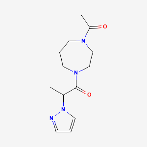 1-(4-Acetyl-1,4-diazepan-1-yl)-2-pyrazol-1-ylpropan-1-one