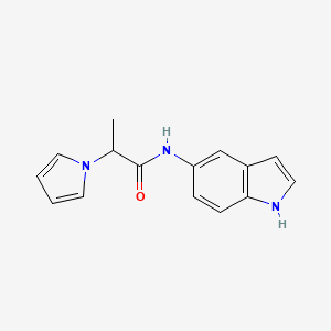 N-(1H-indol-5-yl)-2-pyrrol-1-ylpropanamide