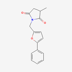 3-Methyl-1-[(5-phenylfuran-2-yl)methyl]pyrrolidine-2,5-dione