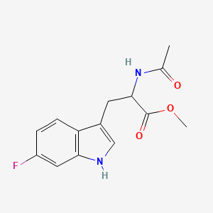 methyl (2R)-2-acetamido-3-(6-fluoro-1H-indol-3-yl)propanoate