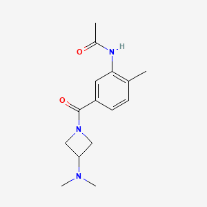 N-[5-[3-(dimethylamino)azetidine-1-carbonyl]-2-methylphenyl]acetamide