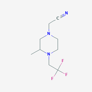 2-[3-Methyl-4-(2,2,2-trifluoroethyl)piperazin-1-yl]acetonitrile