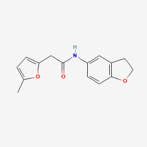 N-(2,3-dihydro-1-benzofuran-5-yl)-2-(5-methylfuran-2-yl)acetamide