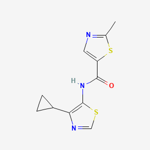 N-(4-cyclopropyl-1,3-thiazol-5-yl)-2-methyl-1,3-thiazole-5-carboxamide