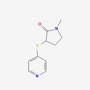 1-Methyl-3-pyridin-4-ylsulfanylpyrrolidin-2-one